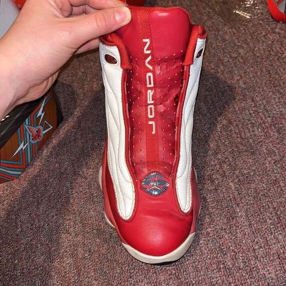 Jordan pro strong, gym red and white lightly creased, clean, comfortable. - Picture 2 of 6
